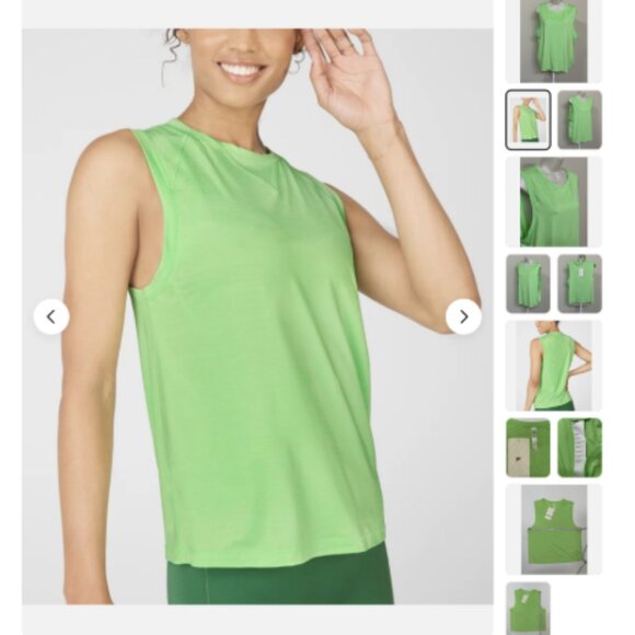 Green Athletic Muscle Tee - Picture 1 of 3